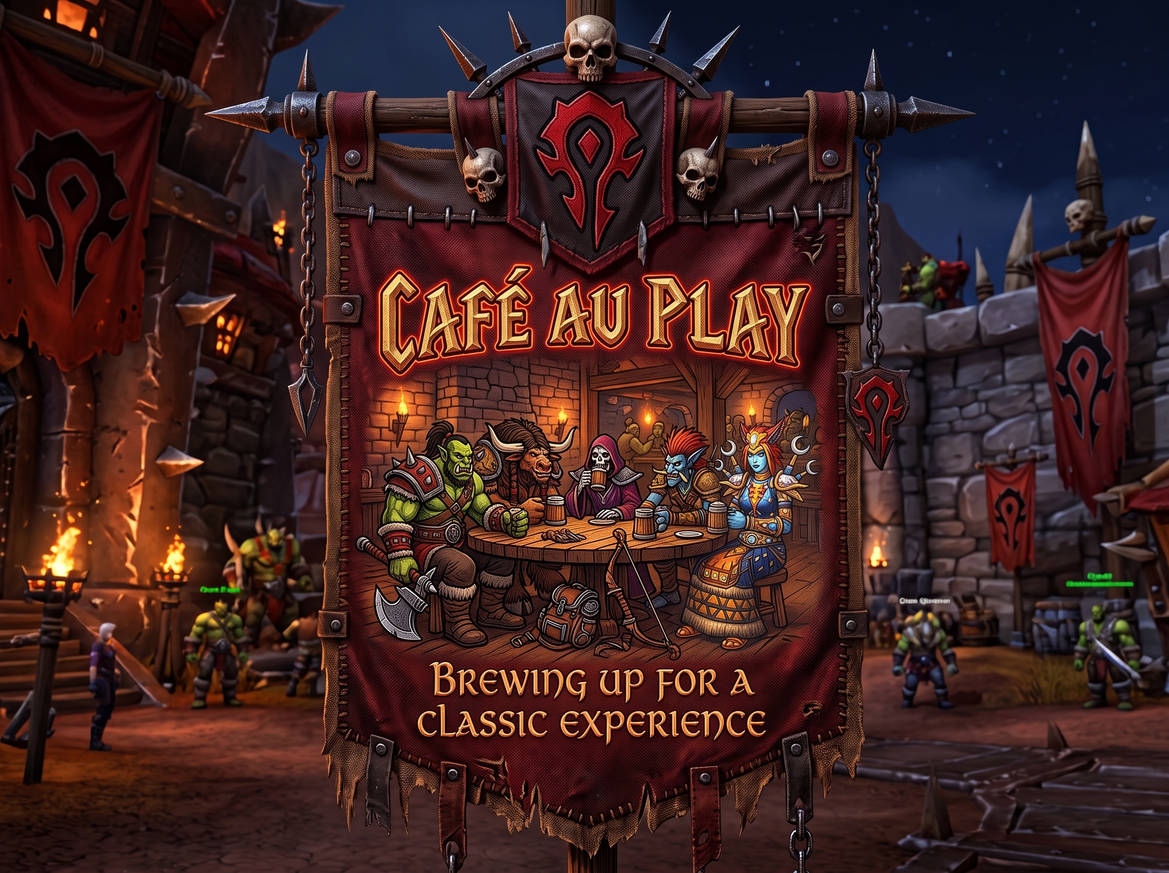 Café Au Play Official Guild Banner